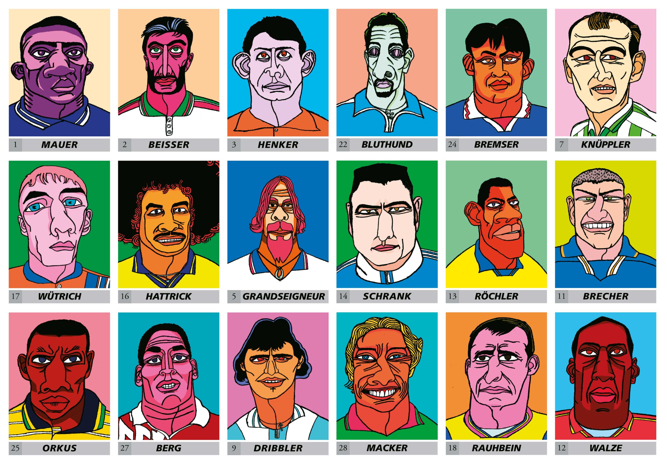 22 Football Heroes — 22 Fußballhelden — Jerzovskaja