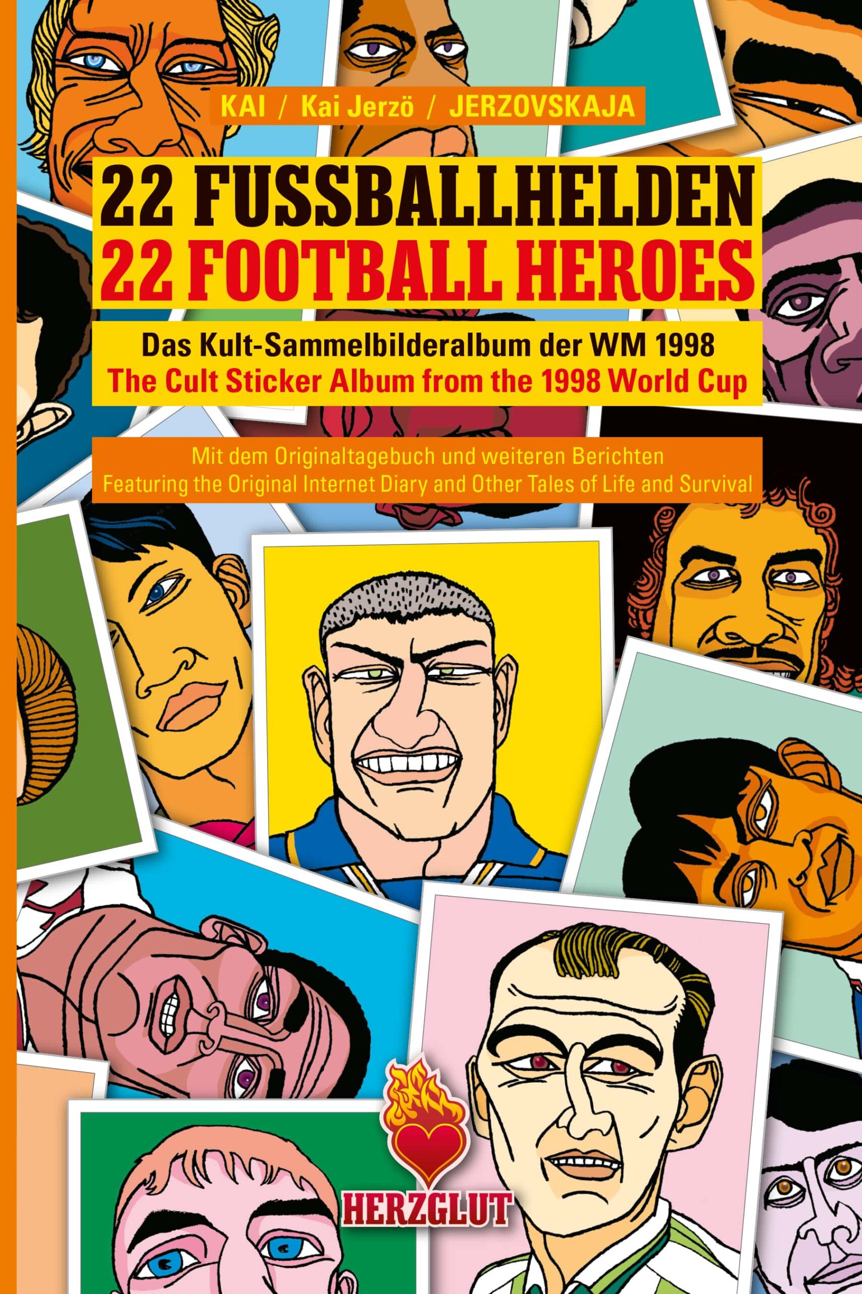 22 Fussballhelden / 22 Football Heroes — Buch / Book (Front Cover) — Jerzovskaja