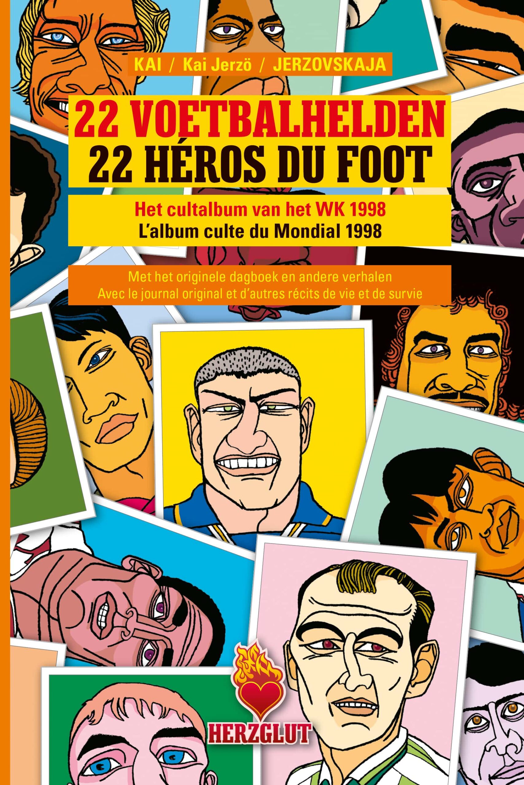22 Voetbalhelden / 22 Héros du Foot — Book / Buch (Cover) — Jerzovskaja